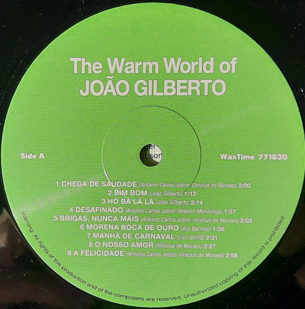 João Gilberto : The Warm World Of João Gilberto (LP, Comp, Ltd, RE, 180)