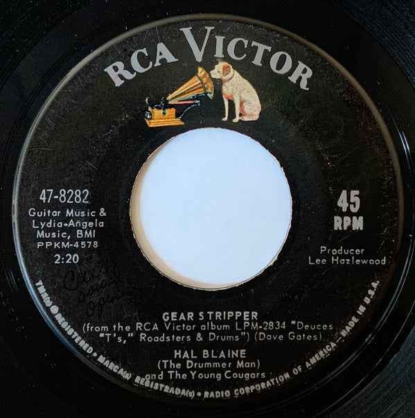 Hal Blaine & The Young Cougars : Gear Stripper / Challenger II (7", Single)