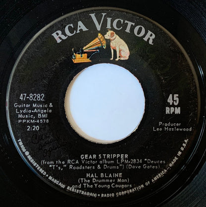 Hal Blaine & The Young Cougars : Gear Stripper / Challenger II (7", Single)
