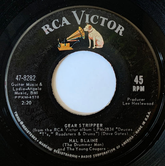 Hal Blaine & The Young Cougars : Gear Stripper / Challenger II (7", Single)