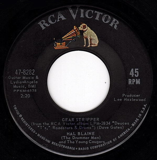 Hal Blaine & The Young Cougars : Gear Stripper / Challenger II (7", Single)