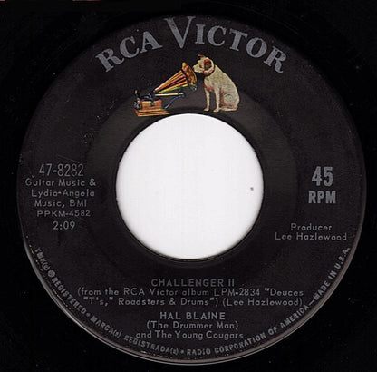 Hal Blaine & The Young Cougars : Gear Stripper / Challenger II (7", Single)