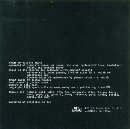 Elliott Smith : Either / Or (CD, Album, RE)