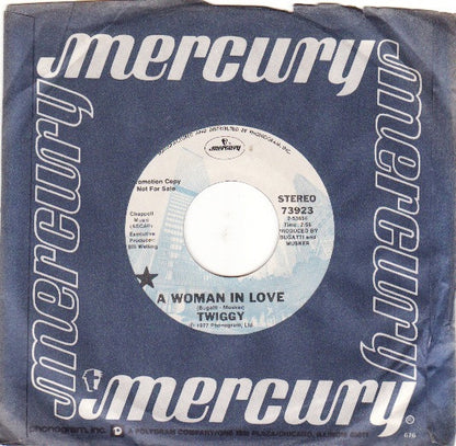 Twiggy (2) : A Woman In Love (7", Single, Promo)