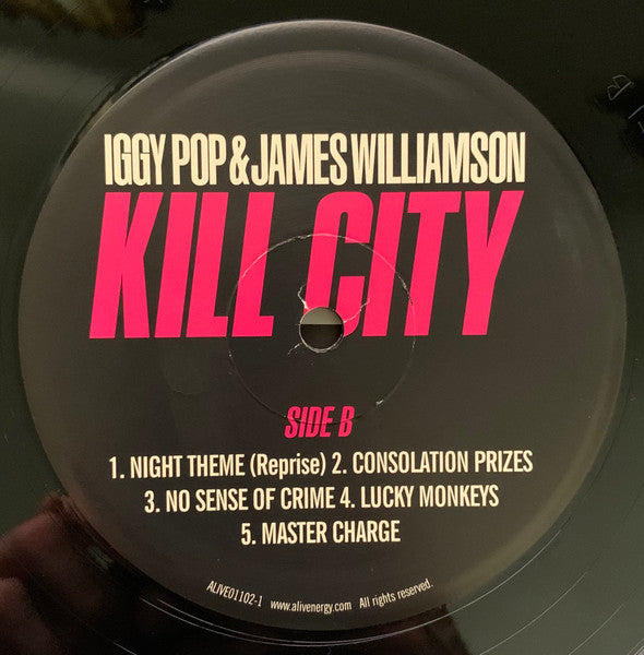 Iggy Pop & James Williamson : Kill City (LP, Album, RE, RM)