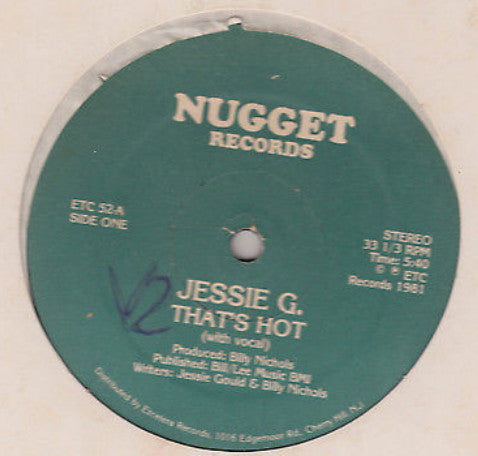 Jessie G.* : That's Hot (12")