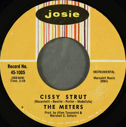 The Meters : Cissy Strut / Here Comes The Meter Man (7", Single, Styrene, Mon)