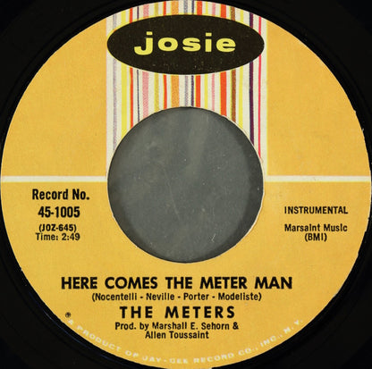 The Meters : Cissy Strut / Here Comes The Meter Man (7", Single, Styrene, Mon)
