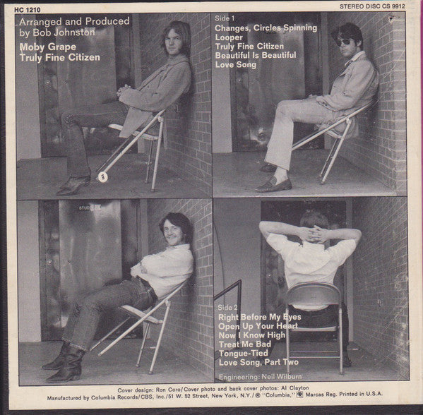 Moby Grape : Truly Fine Citizen (Reel, 4tr Stereo, 7" Reel, Album)