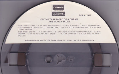 The Moody Blues : On The Threshold Of A Dream (Reel, 4tr Stereo, 7" Reel, Album)