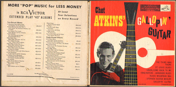 Chet Atkins : Gallopin' Guitar (2x7", Album, EP)