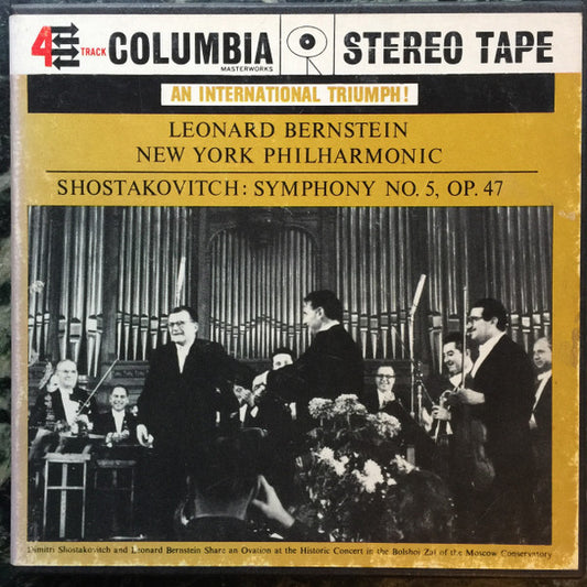 Dmitri Shostakovich - Leonard Bernstein, New York Philharmonic : Symphony No. 5 (Reel, 4tr Stereo, 7" Reel)