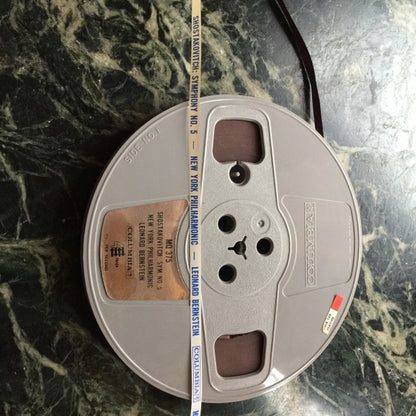 Dmitri Shostakovich - Leonard Bernstein, New York Philharmonic : Symphony No. 5 (Reel, 4tr Stereo, 7" Reel)