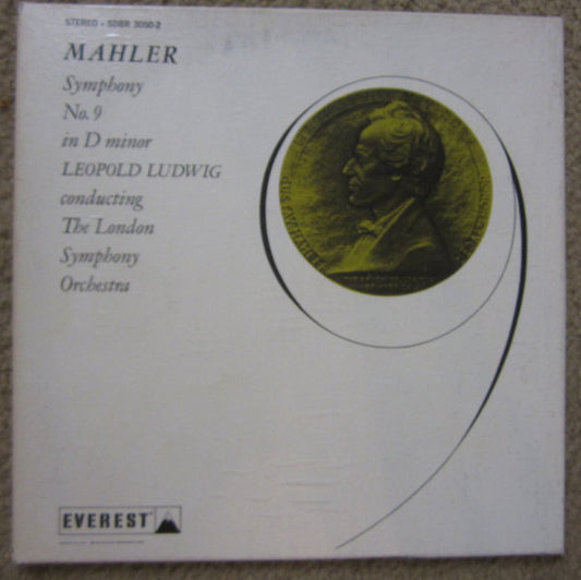 Gustav Mahler, Leopold Ludwig, The London Symphony Orchestra* : Symphony No. 9 In D Minor (2xLP, Album, RE)