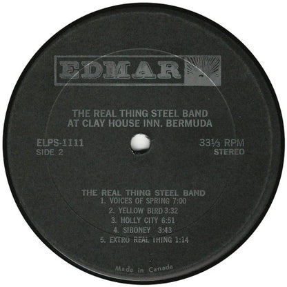 The Real Thing Steel Band : The Clay House Inn, Presents The Real Thing Steel Band (LP)