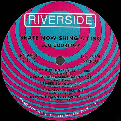 Lou Courtney : Skate Now / Shing-A-Ling (LP, Album, RE)