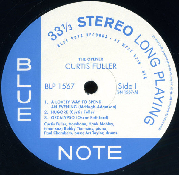 Curtis Fuller : The Opener (LP, Album, RE, RM)