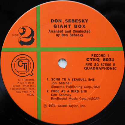 Don Sebesky : Giant Box (2xLP, Album, Quad + Box, Quad)