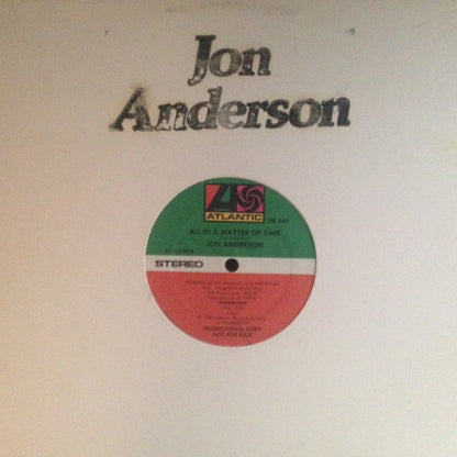 Jon Anderson : All In A Matter Of Time (12", Promo)