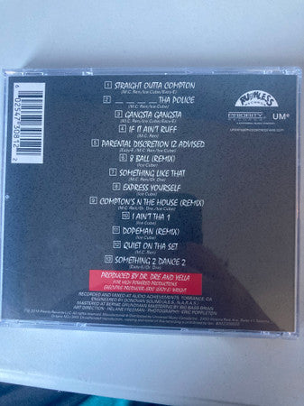 N.W.A. : Straight Outta Compton (CD, Album, RE, Son)