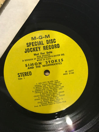 Simon Stokes & The Nighthawks : Simon Stokes And The Nighthawks (LP, Album, Promo, DJ )