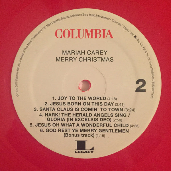 Mariah Carey : Merry Christmas (LP, Album, Ltd, RE, Red)