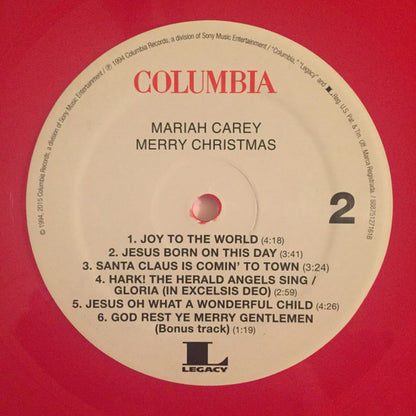 Mariah Carey : Merry Christmas (LP, Album, Ltd, RE, Red)