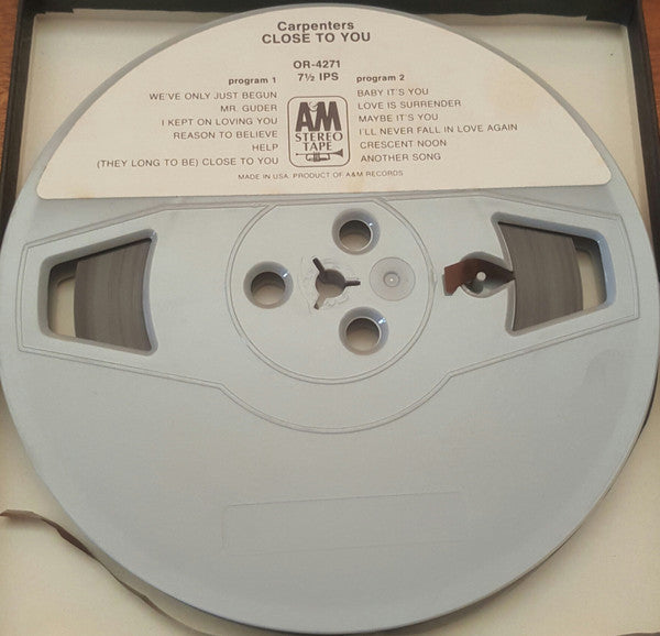 Carpenters : Close To You (Reel, 4tr Stereo, 7" Reel, Album)