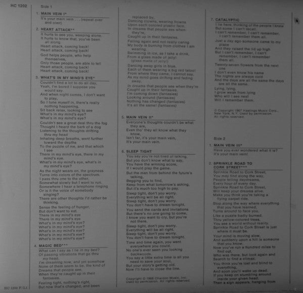 Aorta : Aorta (Reel, 4tr Stereo, 7" Reel, Album)