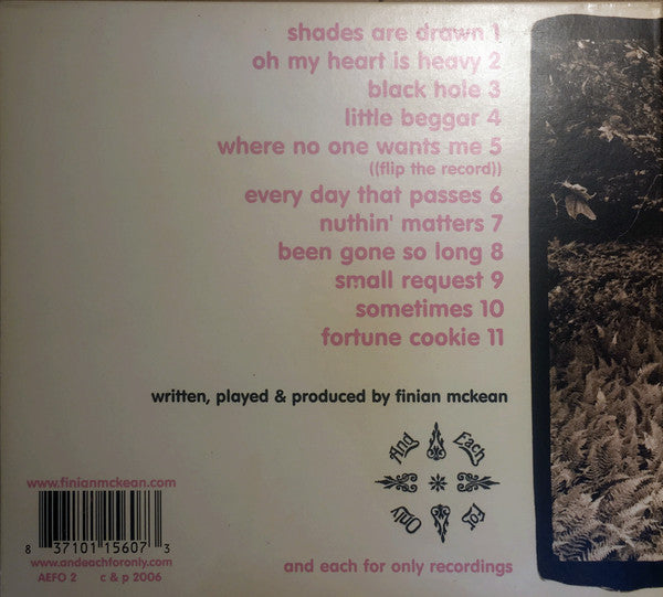 Finian McKean : Shades Are Drawn (CD, Album)