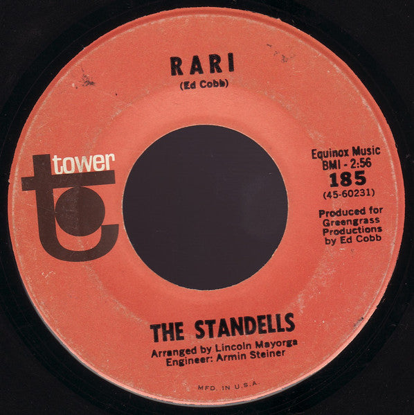 The Standells : Dirty Water / Rari (7", Single, Mono, Rai)
