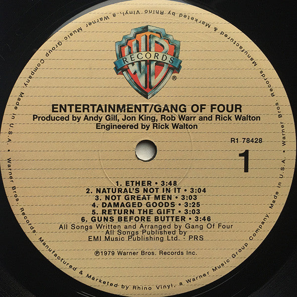 Gang Of Four : Entertainment! (LP, Album, RE, RM, 180)