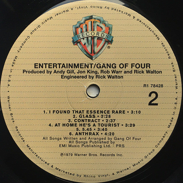 Gang Of Four : Entertainment! (LP, Album, RE, RM, 180)