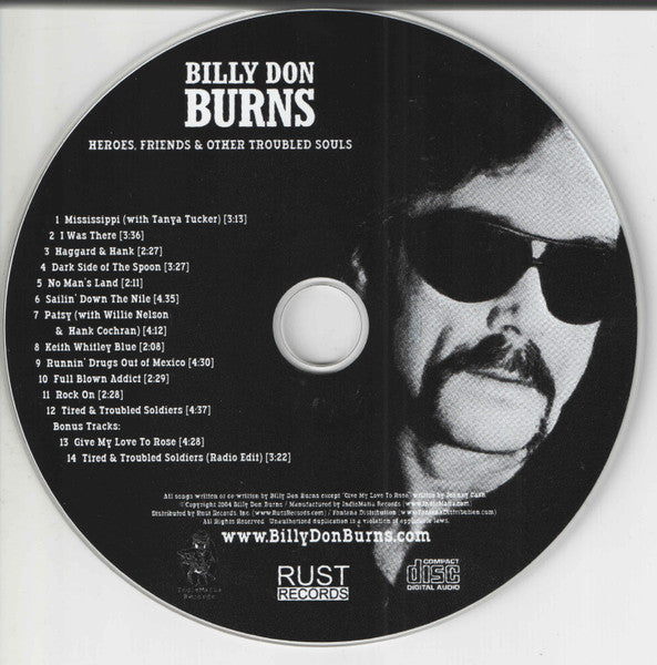 Billy Don Burns : Heroes, Friends & Other Troubled Souls (CD, Album)