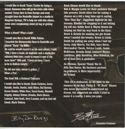 Billy Don Burns : Heroes, Friends & Other Troubled Souls (CD, Album)