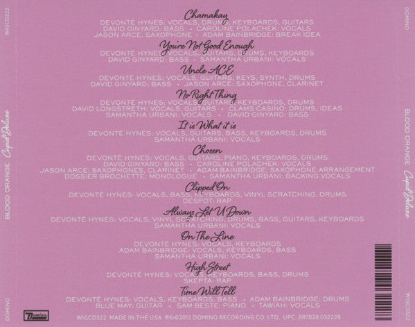 Blood Orange (2) : Cupid Deluxe (CD, Album)