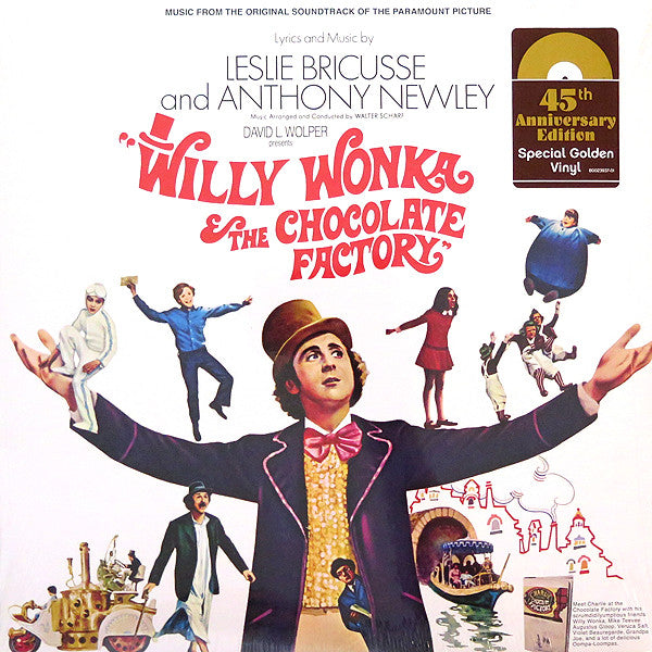 Leslie Bricusse and Anthony Newley : Willy Wonka & The Chocolate Factory (LP, Album, RE, Gol)