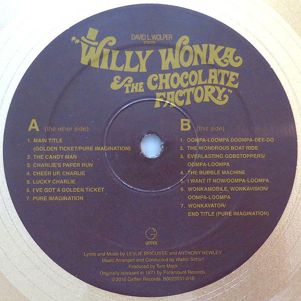 Leslie Bricusse and Anthony Newley : Willy Wonka & The Chocolate Factory (LP, Album, RE, Gol)