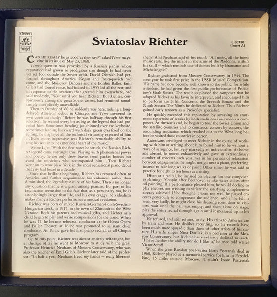 Sviatoslav Richter, Orchestre De Paris, Lorin Maazel - Johannes Brahms : Piano Concerto No. 2 In B Flat (Reel, 4tr Stereo, 7" Reel)