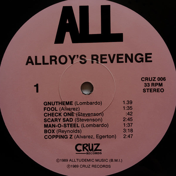 ALL (2) : Allroy's Revenge (LP, Album, RE)