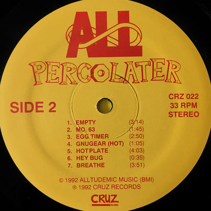 ALL (2) : Percolater (LP, Album, RP)