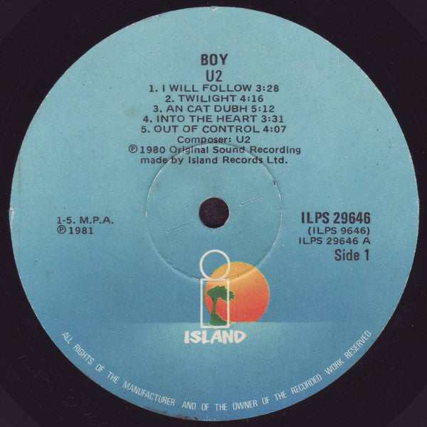 U2 : Boy (LP, Album)