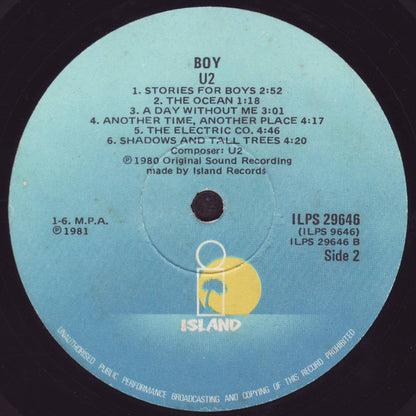 U2 : Boy (LP, Album)