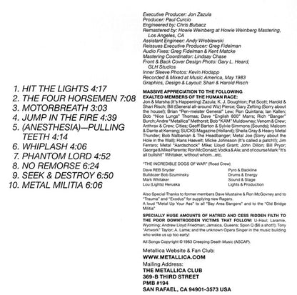 Metallica : Kill 'Em All (CD, Album, RE, RM)