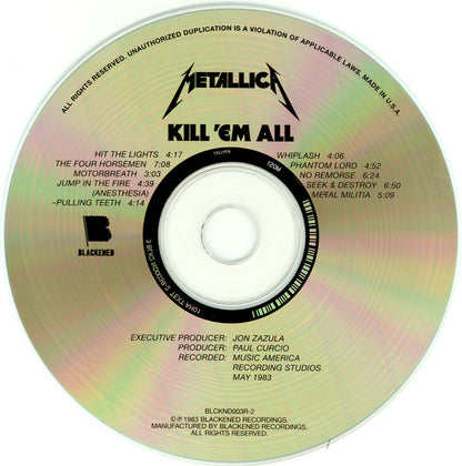 Metallica : Kill 'Em All (CD, Album, RE, RM)