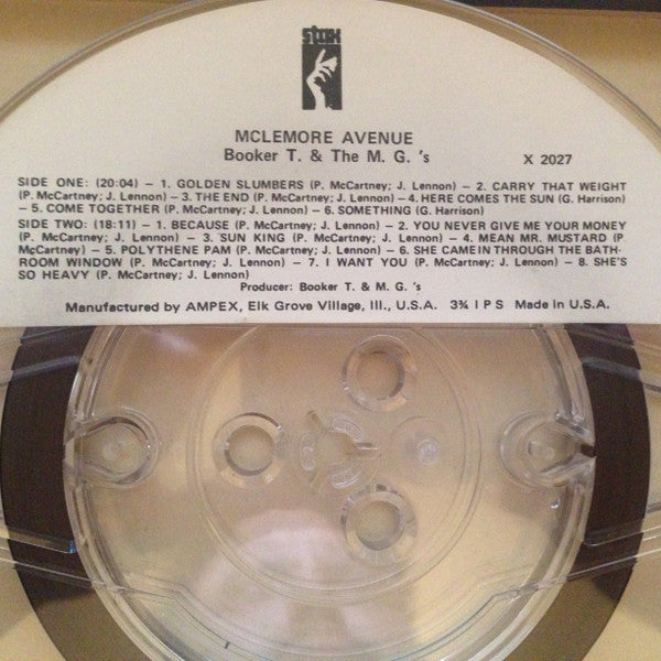 Booker T. & The M.G.'s* : McLemore Avenue (Reel, 4tr Stereo, 7" Reel, Album)