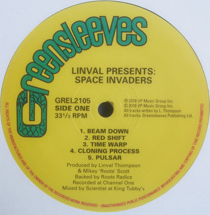 Linval Thompson : Space Invaders (LP, RE, RM + LP, Comp, RM)