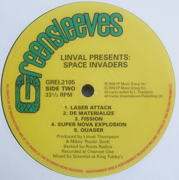 Linval Thompson : Space Invaders (LP, RE, RM + LP, Comp, RM)