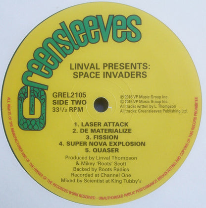 Linval Thompson : Space Invaders (LP, RE, RM + LP, Comp, RM)