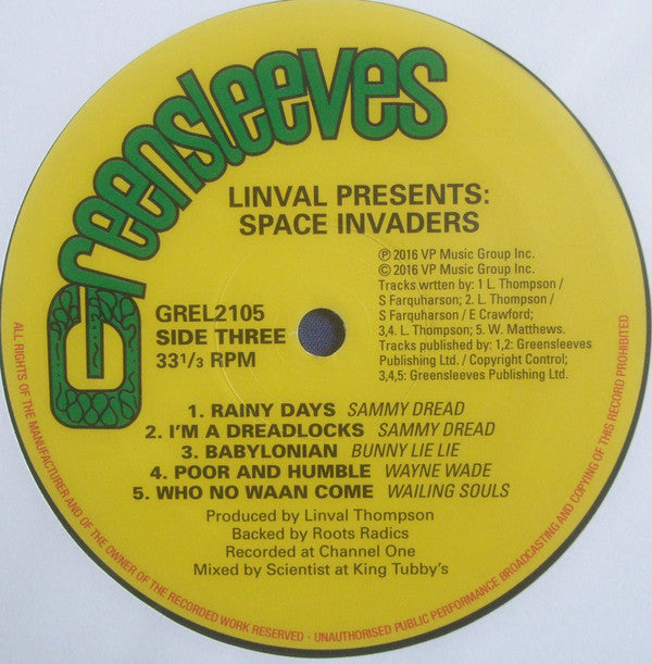 Linval Thompson : Space Invaders (LP, RE, RM + LP, Comp, RM)